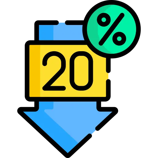 twenty percent off